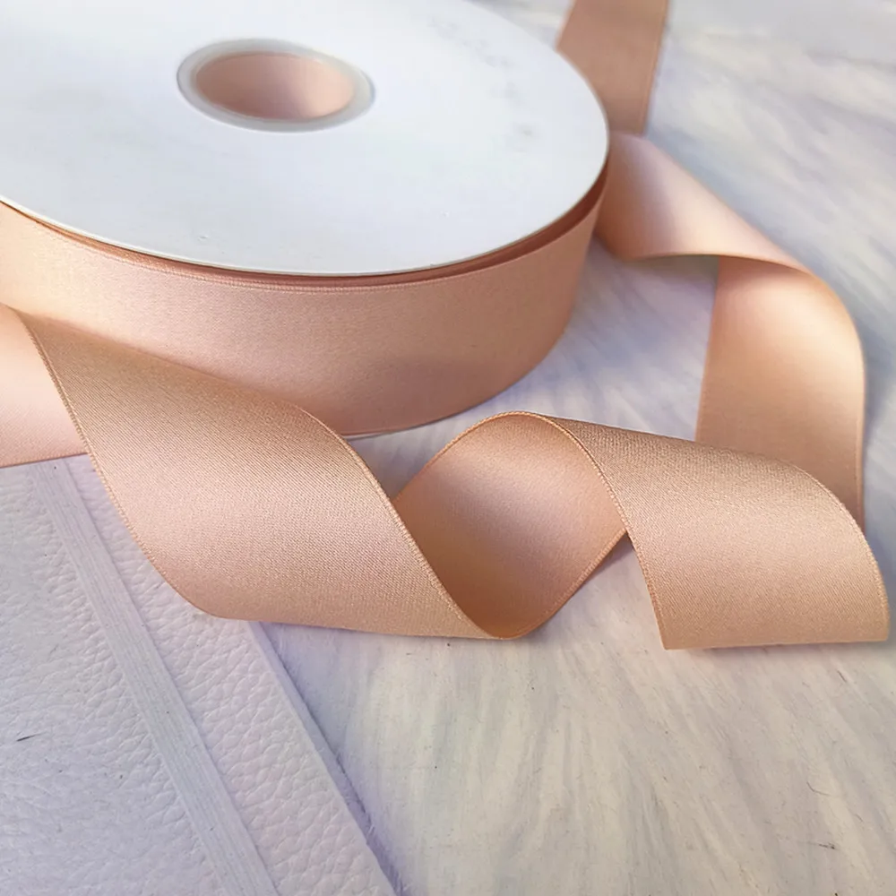5 Yards 3,8 cm mattes Finish Satinband DIY Bögen Material Blumenstrauß Blumen Geschenk Kuchen Box Wrap Kleidung Hochzeit Party Dekoration – Detail 4