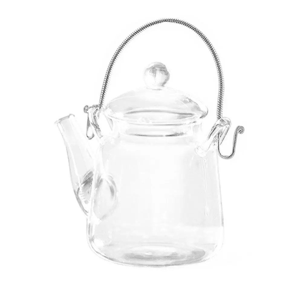 

Glass Tea Kettle Stovetop Heating Pot Transparent Tea Serving Pot for Induction Cooker Home Kitchen Use Simple Generous Shape