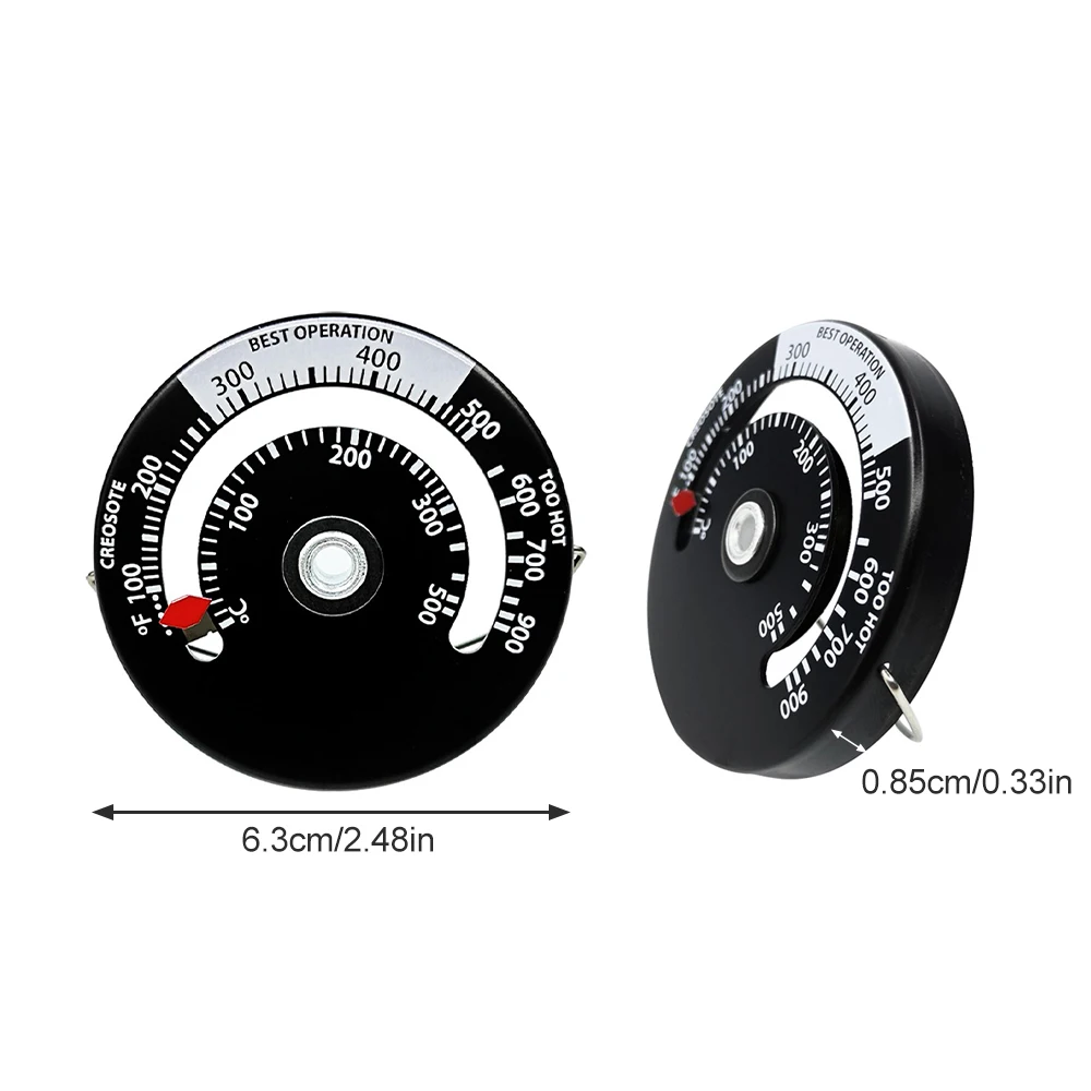 0~500 ℃   Termometr magnetyczny piec na drewno komina miernik temperatury rury kominowej do unikania czujnika temperatury przegrzania