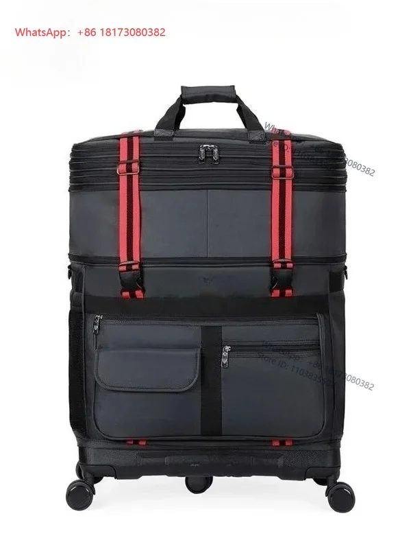 Air France checked in bag, large capacity luggage bag, luggage bag, swivel wheel folding moving travel bag