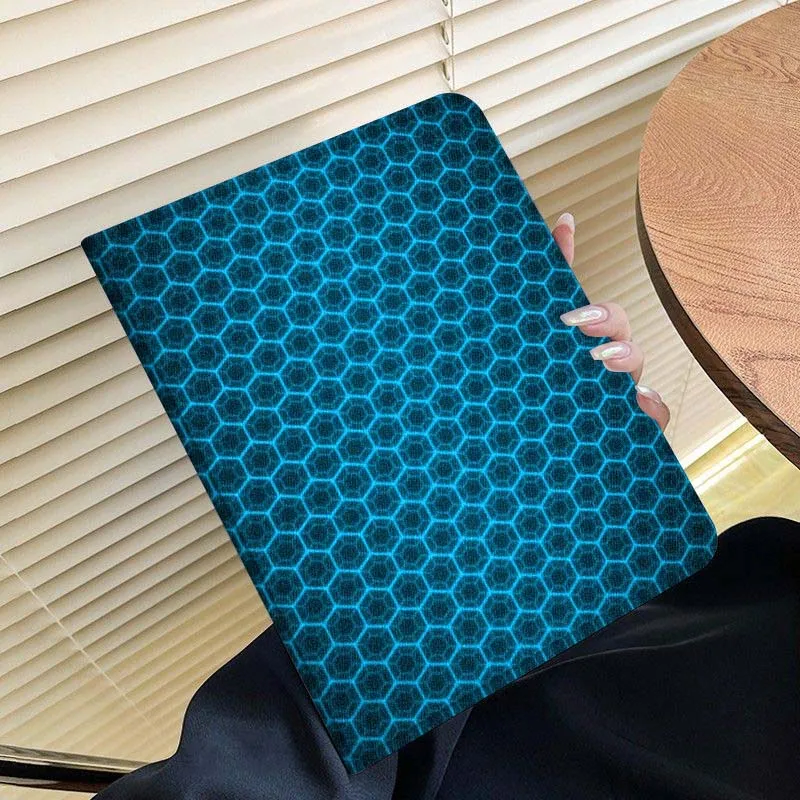 نمط بسيط من ألياف الكربون لجهاز iPad Pro Air Mini 2 3 4 5 6 7th 8th 9th 10th 11th 10.2 9.7 10.5 10.9 11 13 بوصة حافظة كمبيوتر لوحي