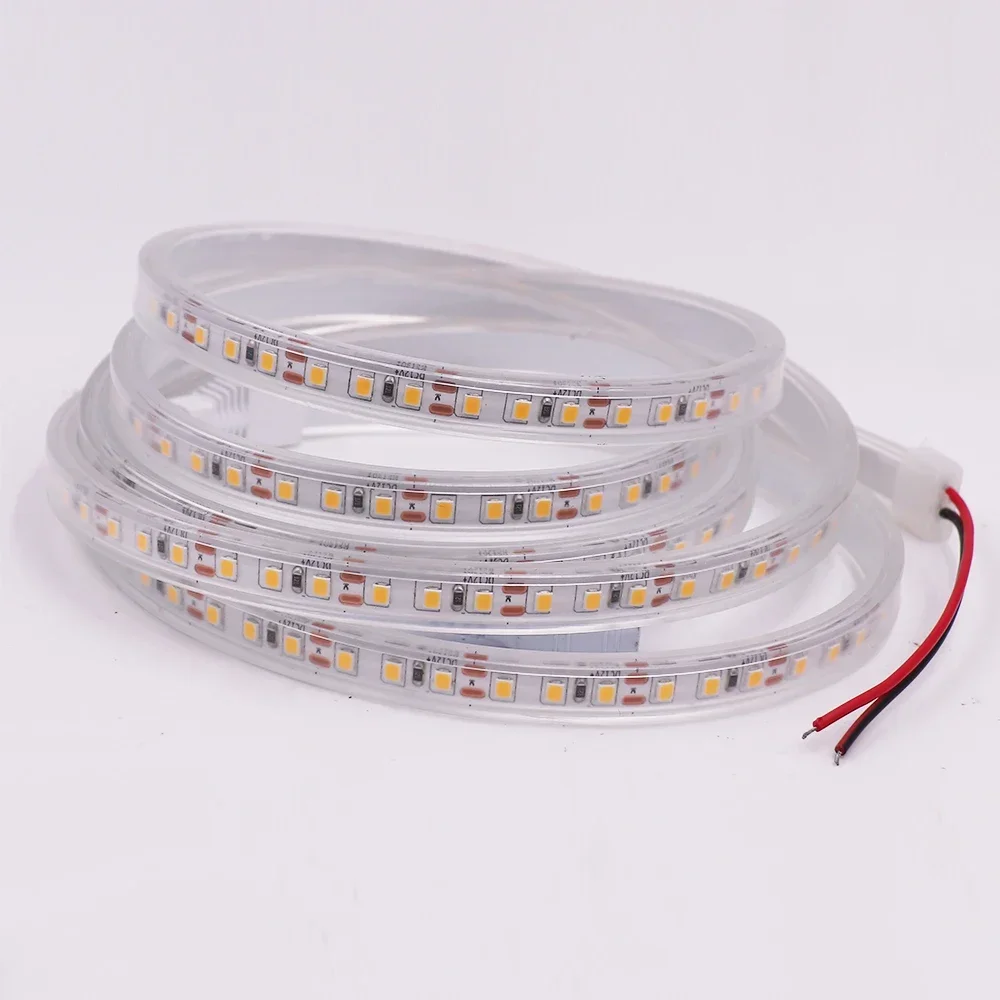 12V 24V 120Leds/m IP67 Waterproof SMD2835 LED Strip Light  Flexible LED Tape Ribbon Stripe String White/Natural White 4000K/Warm