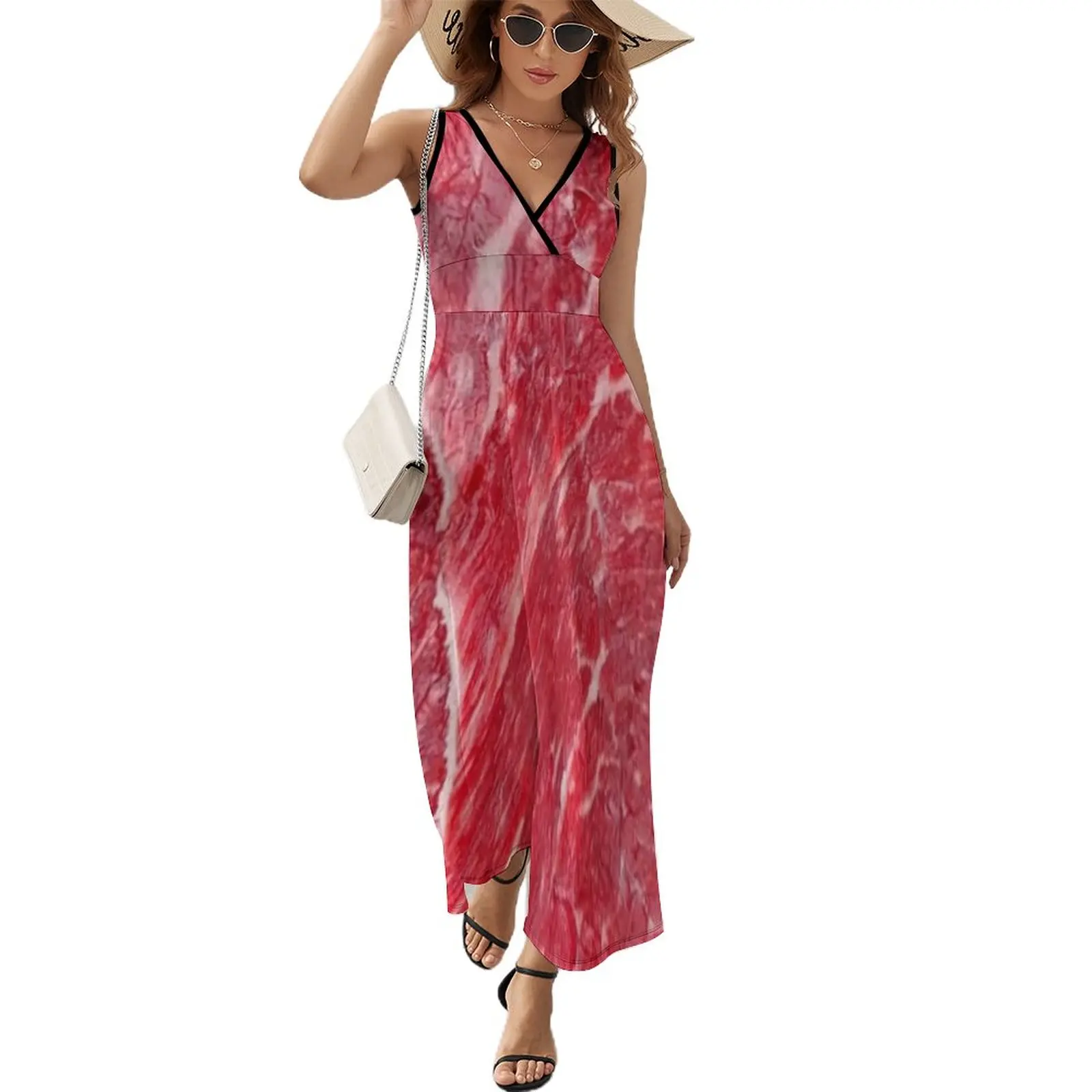 

Raw steak Sleeveless Dress Women dresses summer wedding guest dress 2024 dresses for prom Long dress