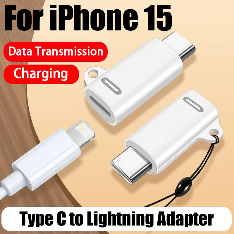 For Apple Type C to IOS charging Cable Adapter for iPhone 15 Pro Max Fast Charging Converter Accessories for IPad MacBook