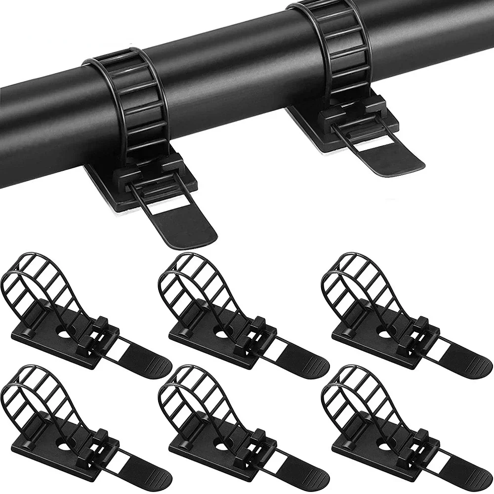 Adhesive Cable Ties Wire Management Clips Cable Organizer for Desk Wall Adjustable Cable Holder for Power Cord Mouse Headphone