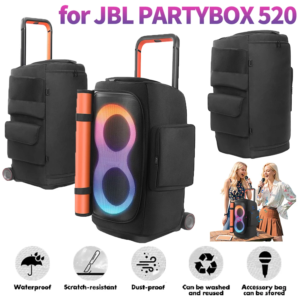 

Пылезащитный чехол для портативного динамика, водонепроницаемый пылезащитный чехол для динамика для вечеринок, двухсторонняя сумка для хранения динамика для JBL PARTYBOX, сумка для хранения