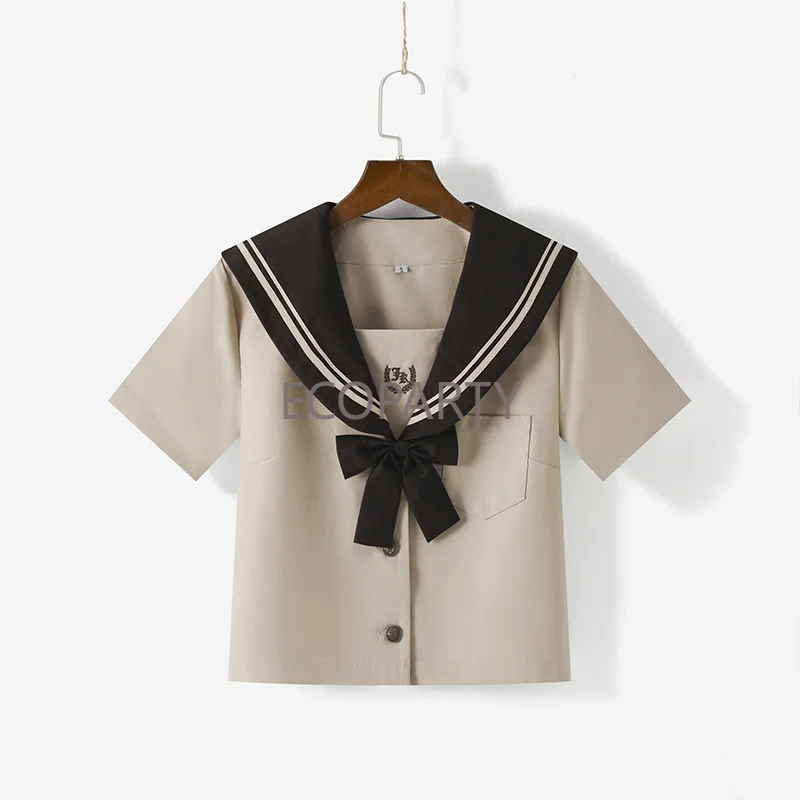 2023 New Milk Tea SchoolGirl Uniform Japanese Class Sailor School Uniforms Students Clothes for Girls Anime COS Sailor JK Suit