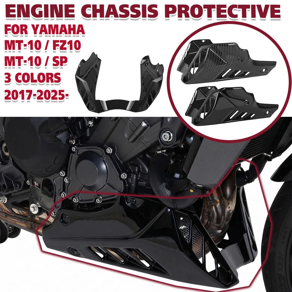 For YAMAHA MT10 MT-10 SP FZ10 Lower Fairing Cover Skid Plate Engine Chassis Protective Belly Pan Guard  MT 10 FZ 10 2017-2026