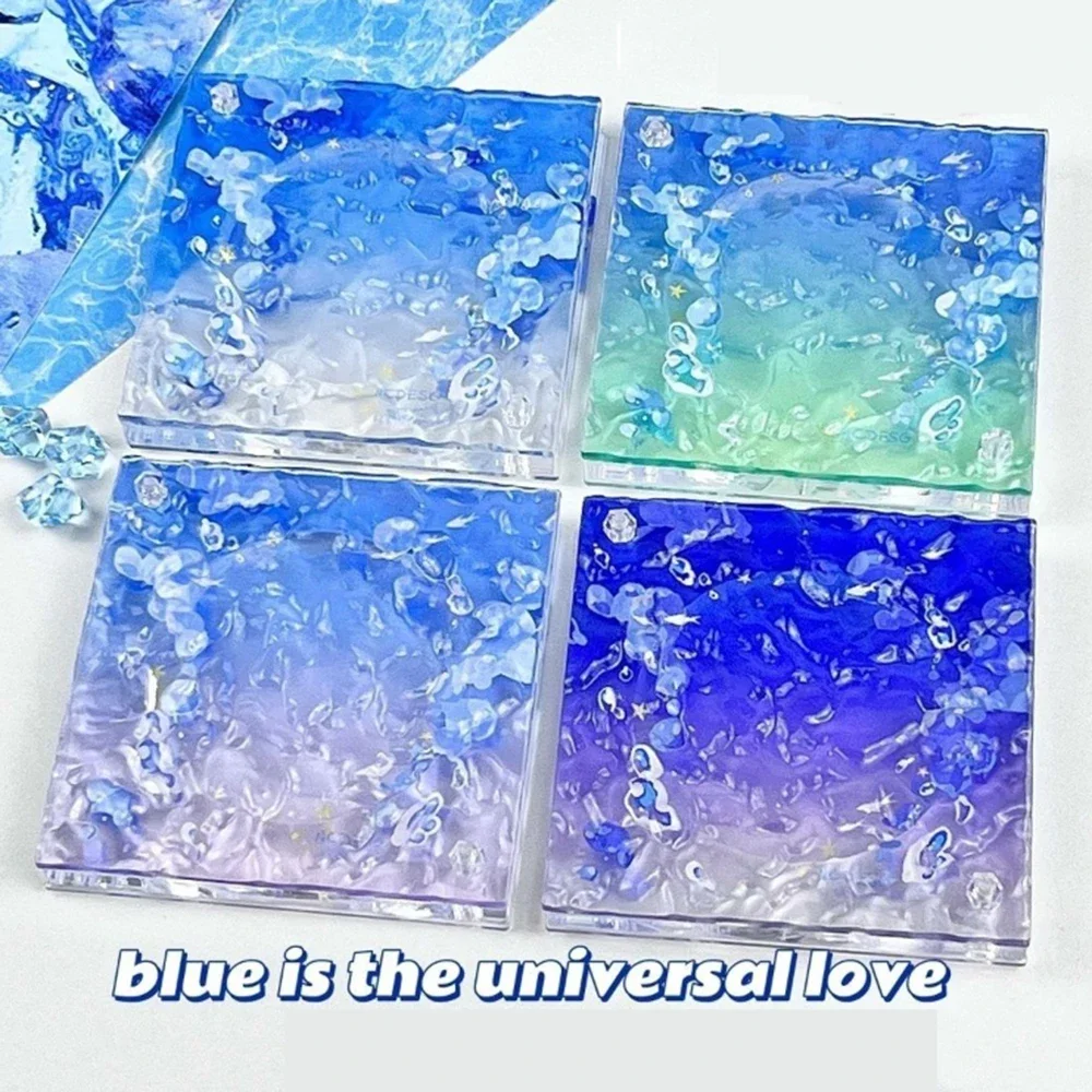Acrylic Three-dimensional Water Wave Photo Frame, Brick Water Wave Photo Storage for Idol and Anime Characters
