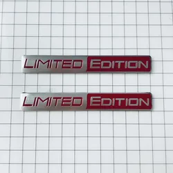 2XCar 스타일링 3D 금속 한정판 로고 자동차 앞 그릴 엠블럼 사이드 펜더 후면 트렁크 배지 스티커 범용 자동차 장식