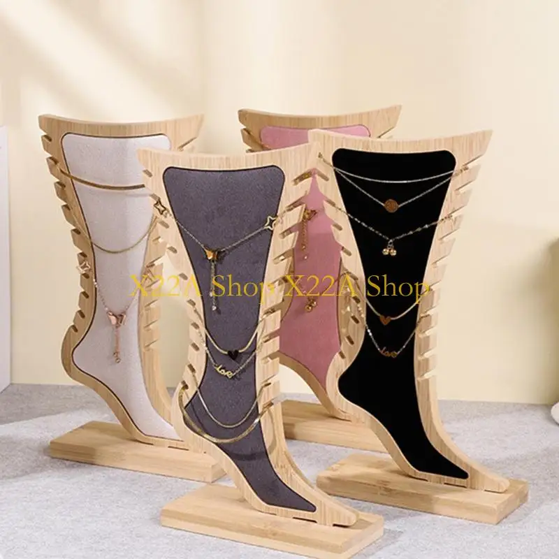 

Уникальная в форме ноги многоуровневые бамбуковые ювелирные изделия на стойку.