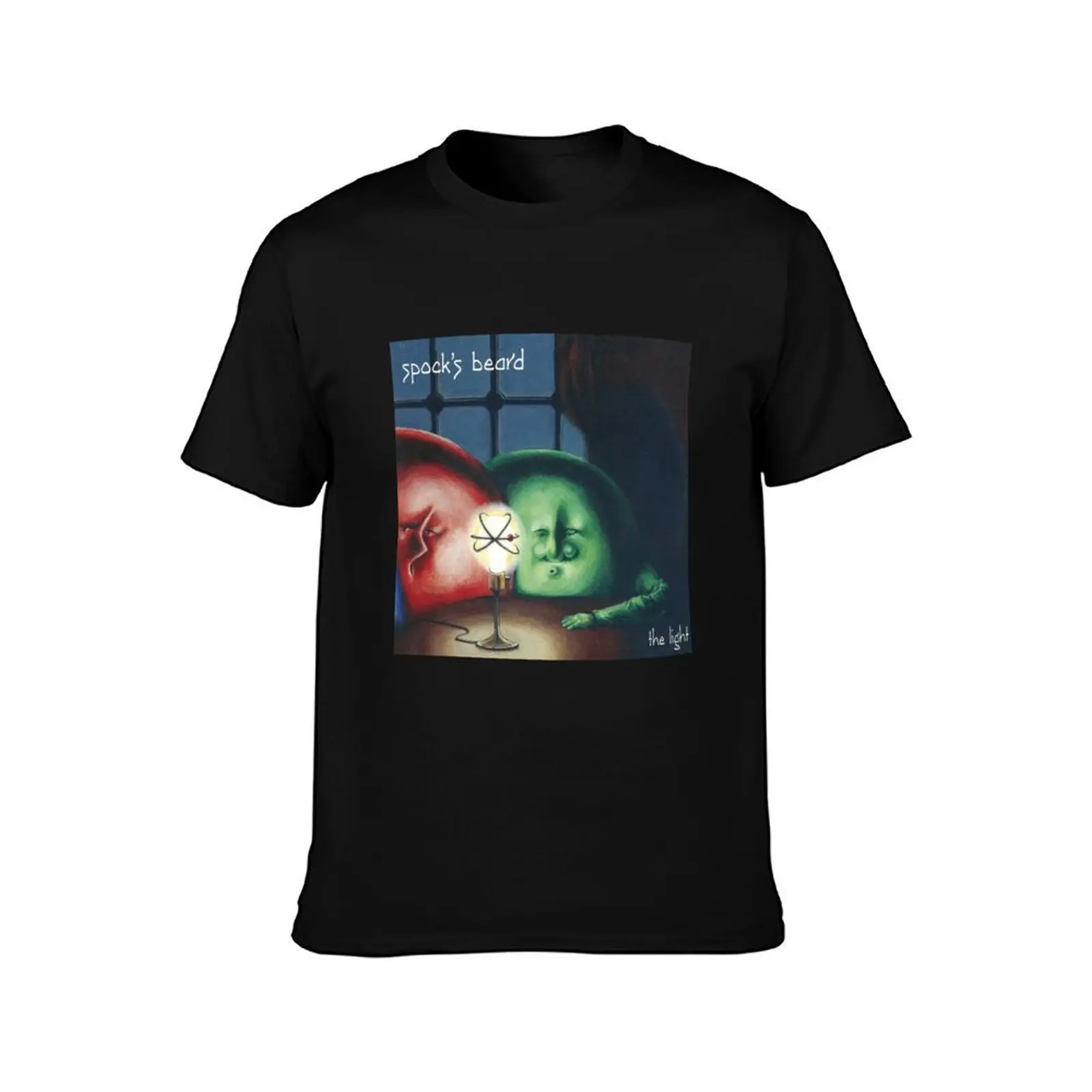 Spock's Beard The Light front cover art T-Shirt Big and Tall Casual T-Shirt