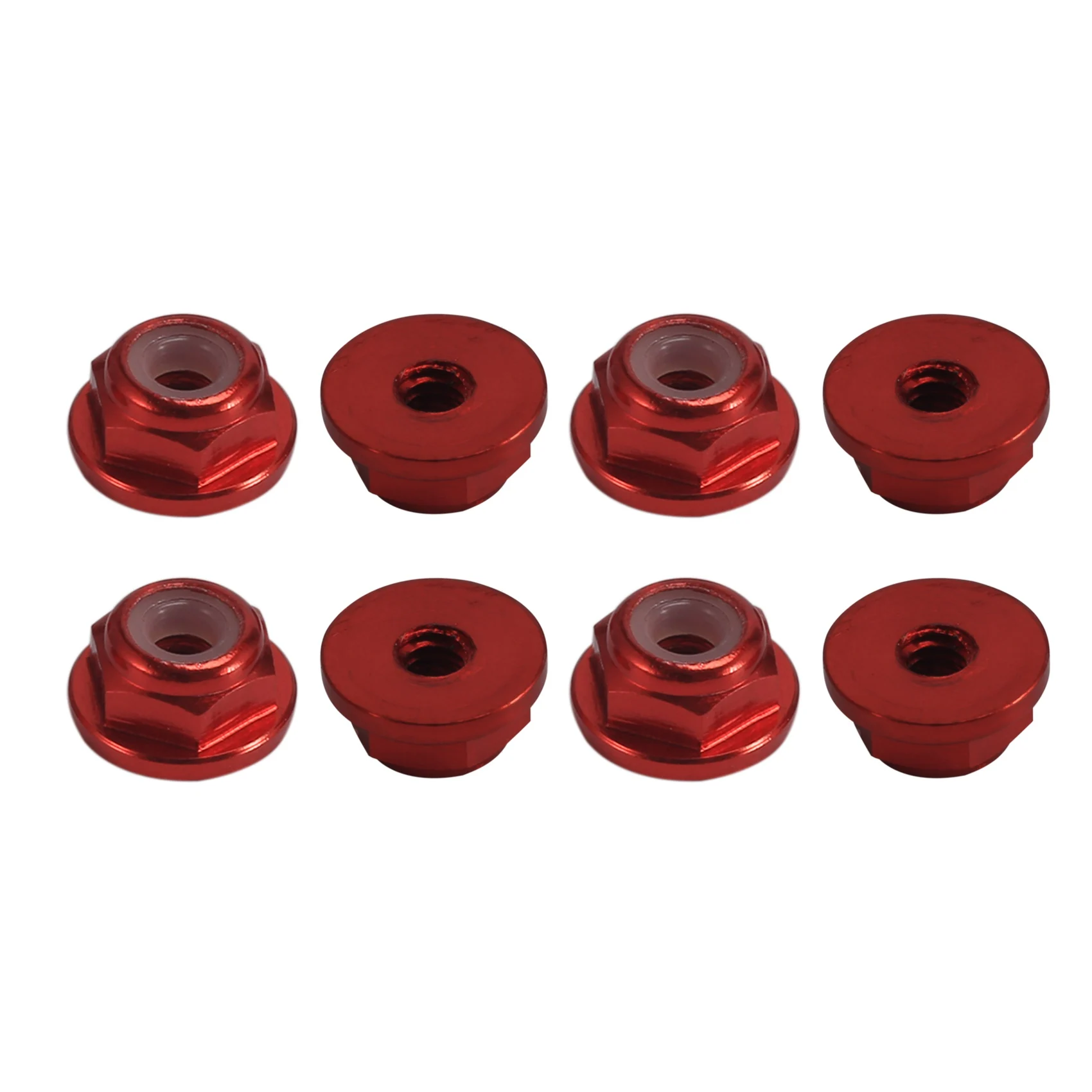 M04K 8Pcs Metal Nylon M2 Wheel Lock Nuts for 1/24 RC Car Crawler Car Axial SCX24 AXI90081 AXI00001 AXI00002 Upgrade Parts,1