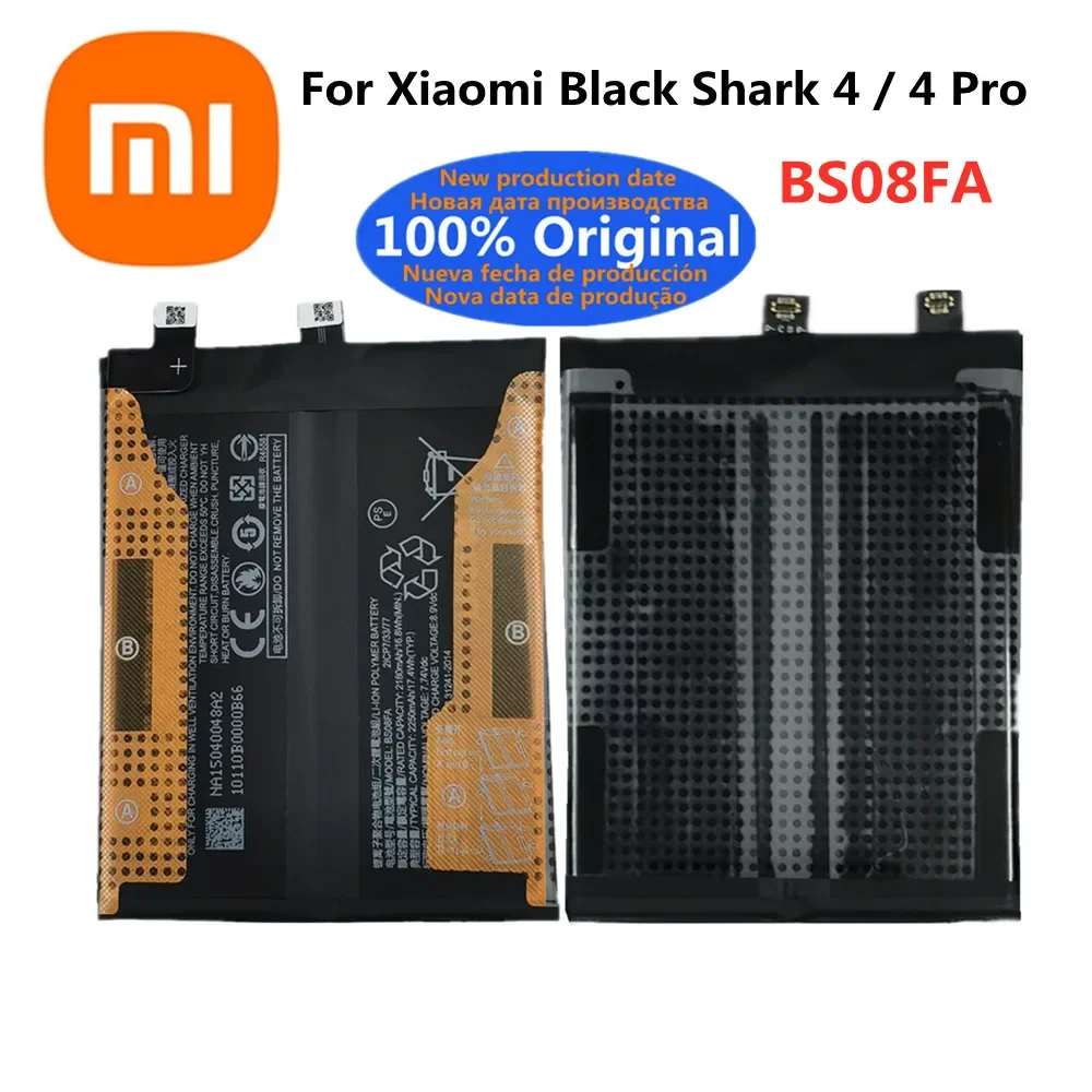 

Оригинальный аккумулятор для телефона BS08FA 4500 мАч для Xiaomi BlackShark Black Shark 4s 4 Pro 4Pro Shark4 Shark4 Pro PRS-A0