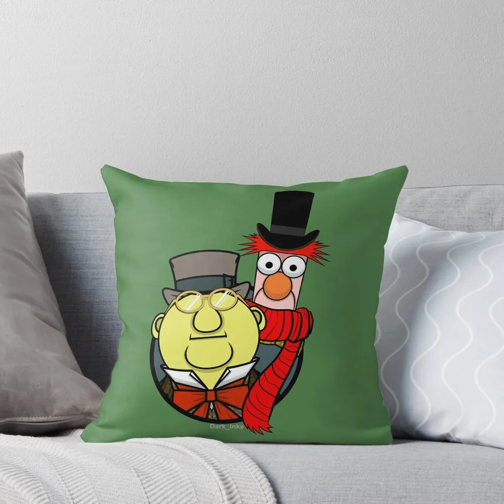 

Muppets Christmas Carol - Bunsen Honeydew and Beaker Throw Pillow Cushions Home Decor Bed pillowcases Covers For Sofas pillow