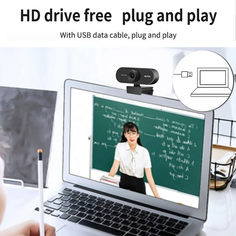 B03B-Webcam 1080P Mini Camera Camera PC Laptop Video Recording Camera