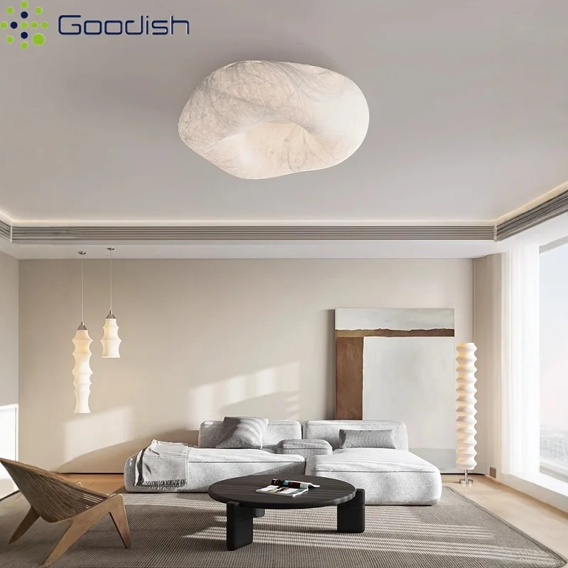 Lámparas de Techo LED Modernas y Sencillas de Resina con Forma de Nube Nórdica, Lámparas Artísticas Creativas para Decoración de Sala de Estar, Lámpara de Araña