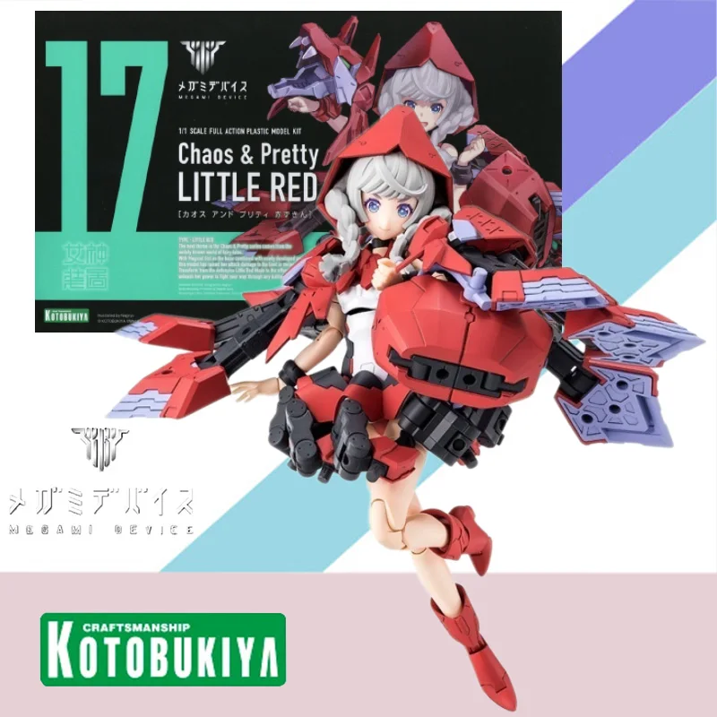 

Оригинальная аниме-фигурка Kotobukiya MEGAMI DEVICE Chaos Pretty Little Red Riding Hood в сборе, модель комплекта, игрушка в подарок для детей