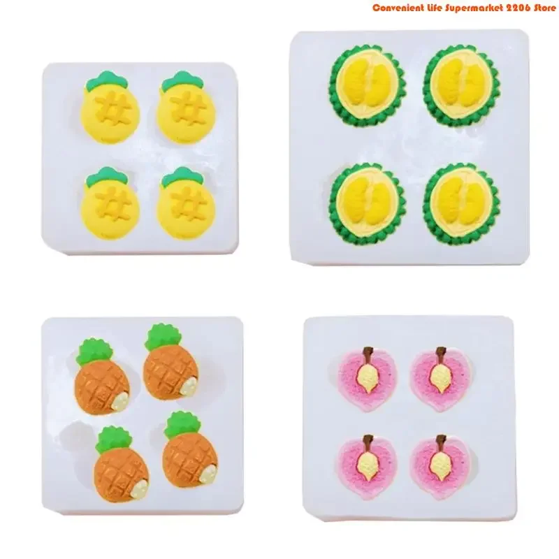 G92D Fruit Silicone Mold Easy Releasing Chocolate Fondant Crafting Tool Hand-Making Supplies Suitable for Crafting Lover
