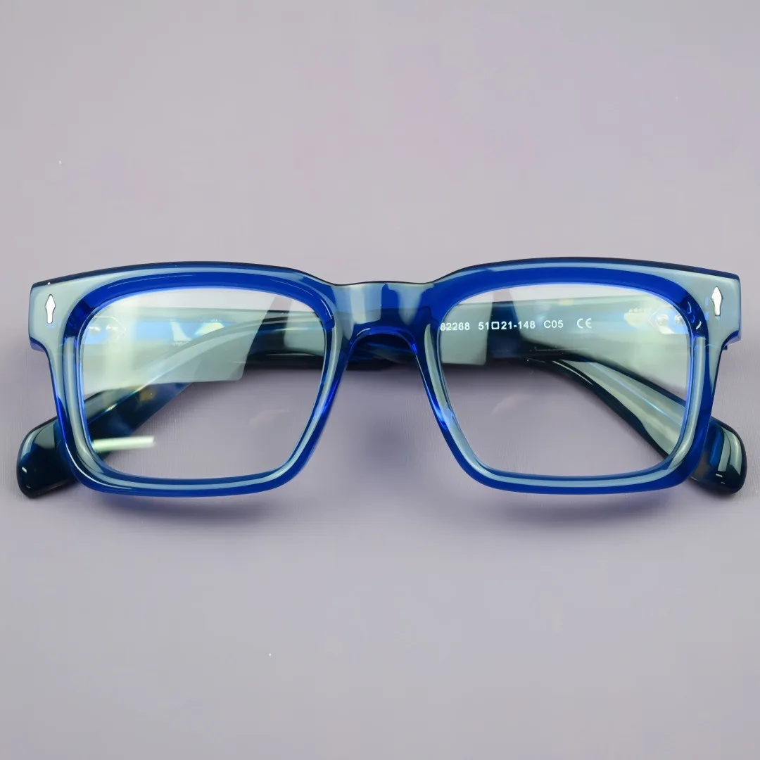 

Acetate Prescription Eyeglasses Men Square Progressive Optical Glasses Anti-Blue Light Photochromic Eyewear