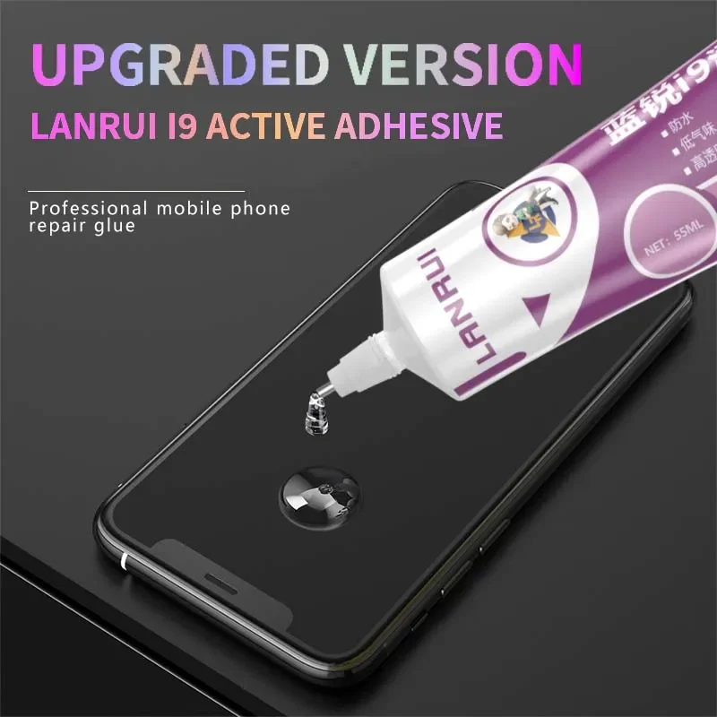 LANRUI I9 55ML High-Quality Active Soft Glue Waterproof Sealant for Mobile Phone Laptop TV LCD Screen Back Cover Repair Glue