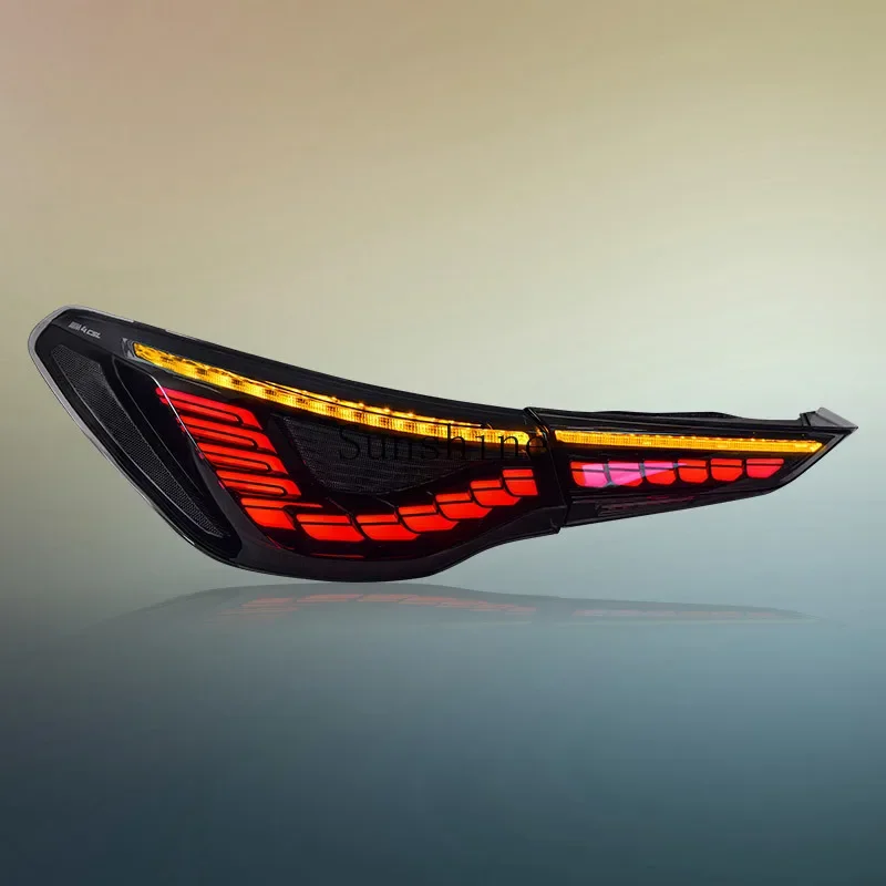 

LED tail light assembly 20-23 modified dragon scale dynamic LED running water tail light