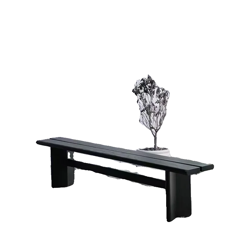 

Скамья из массива дуба, обеденная скамейка, китайский современный простой, домашний табурет для смены обуви