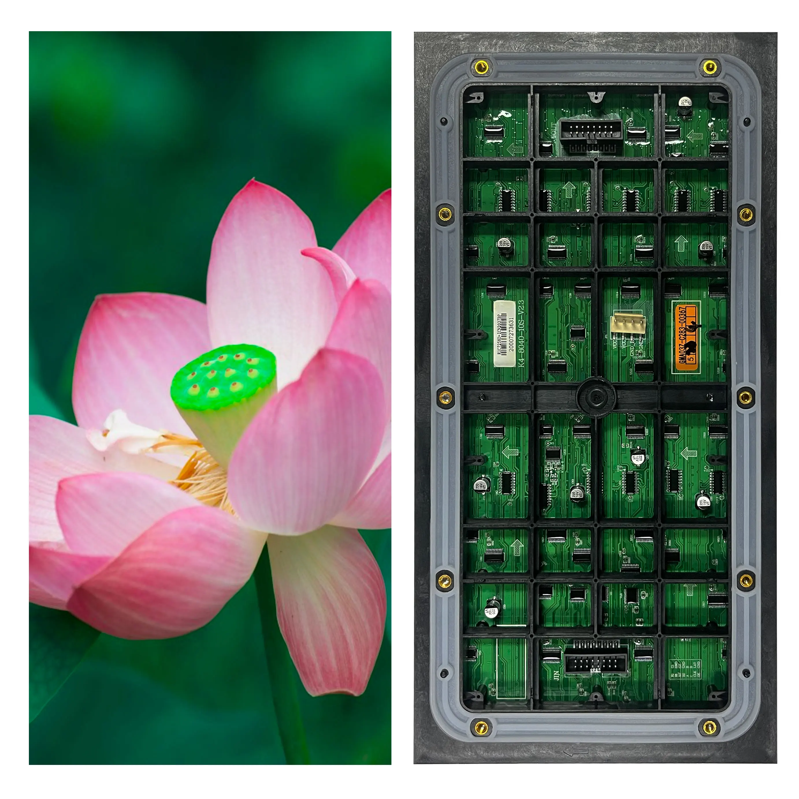 320X160Mm P4 Luar Ruangan Tahan Air RGB Penuh Warna LED Tampilan LED Modul LED Panel Digtal LED SMD1415 Papan