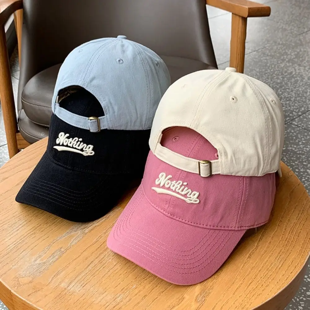 

Nothing Baseball Cap Fashion Letter Embroidery Hip Hop Tennis Hat Cotton Snapback Female Caps Men Women