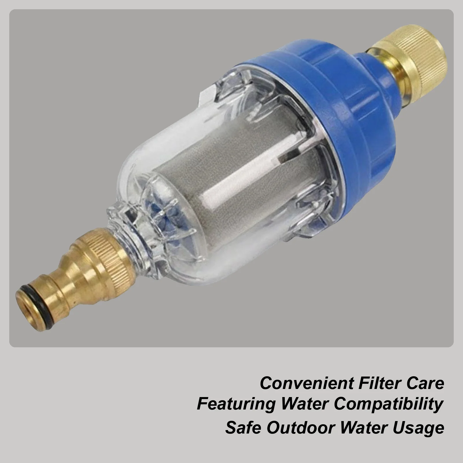 

RV Filter Stainless Steel Faucet Purifier Camping Outdoor Faucet Impurity Filter For Travel Trailer Caravan Motorhome Marine