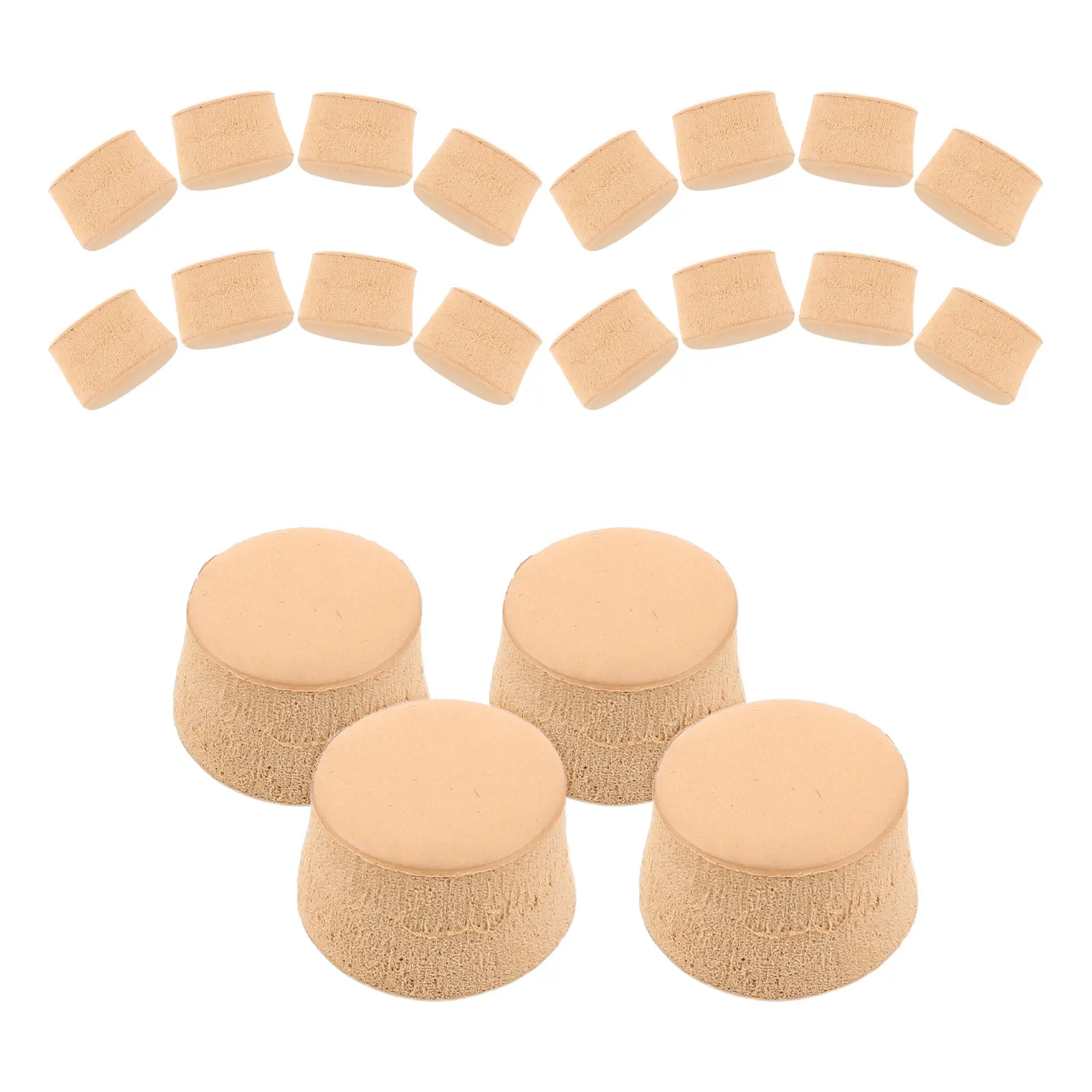 20Pcs Flute Cork Stopper Tapered Plugs for Wooden Chinese Dizi Xiao Flute Repair Prevent Air Leakage Instrument Accessories