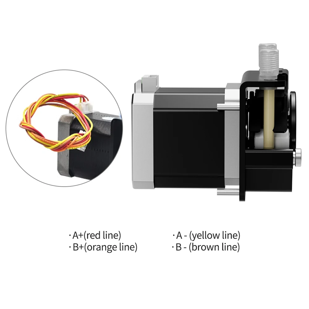 Kamoer KCS4 Low Flow Peristaltic Pump12V 24V Stepper Motor High Precision Transfer Pump Speed Adjustable Dosing Pump for Lab