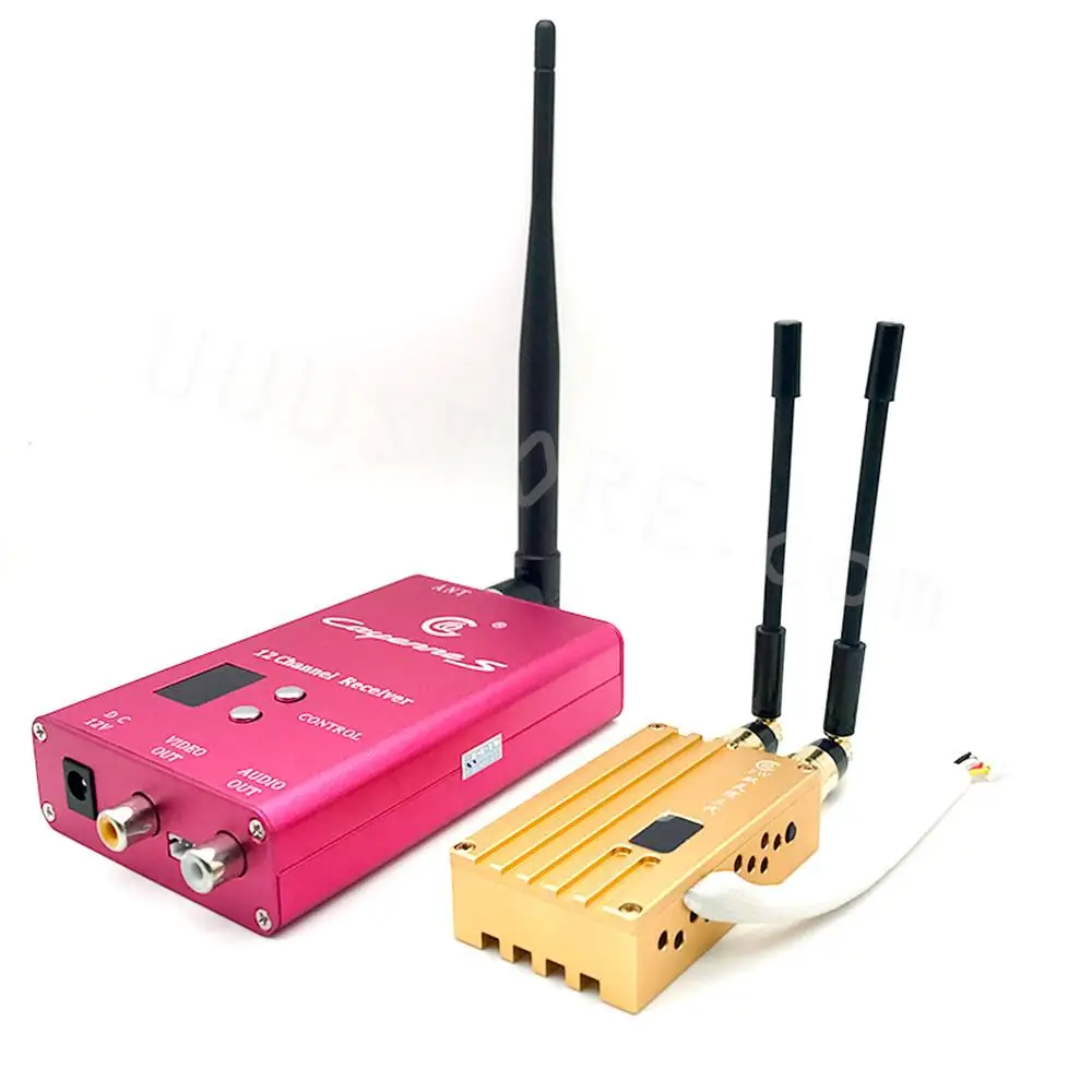 

1.2G 8W High Power Wireless Analog Video Transmitter 12CH Receiver FPV Transmission System for RC Models Airplane