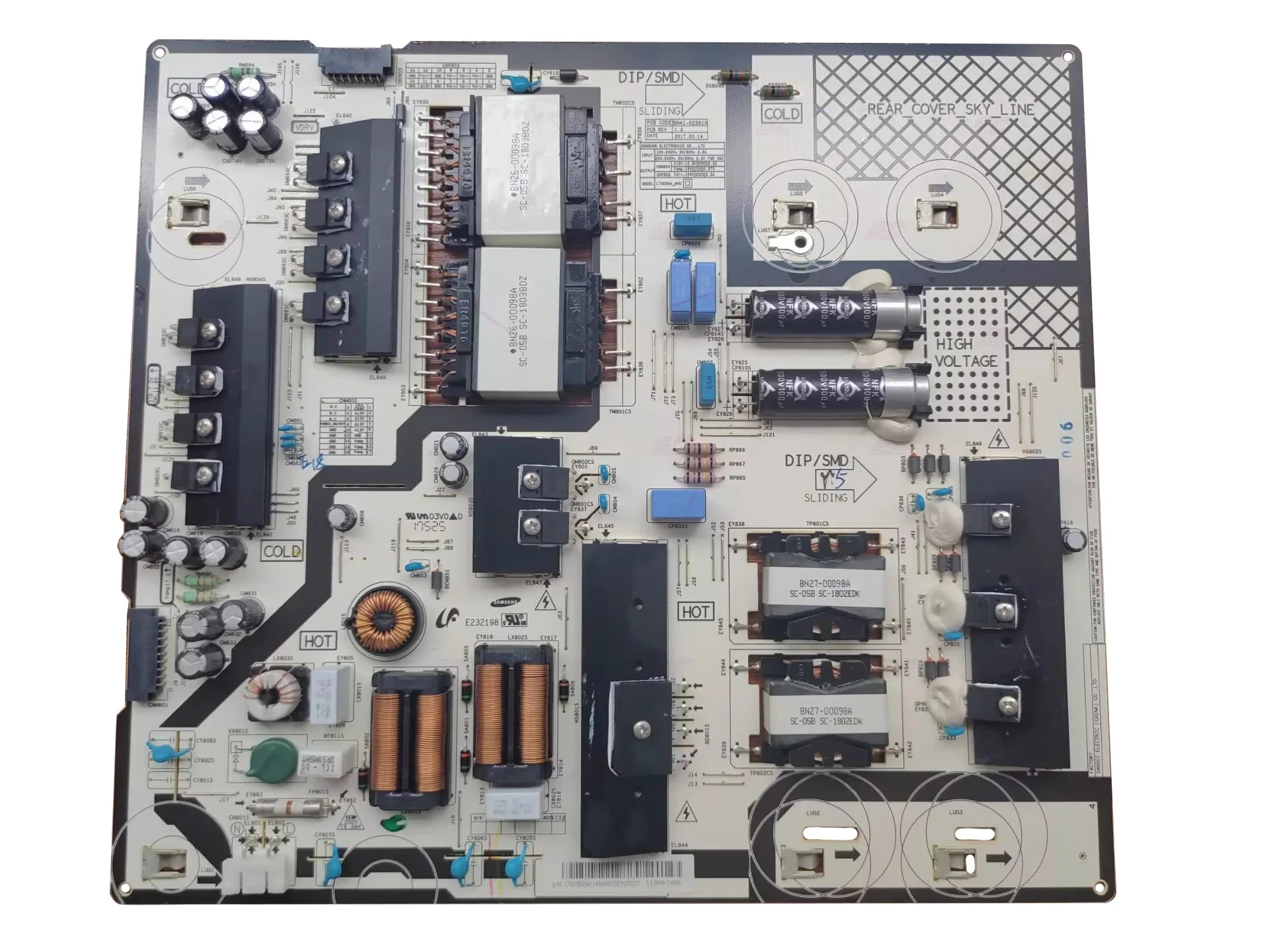 For Samsung BN94-11439A PCB Assembly, Power Board (OEM) Parts