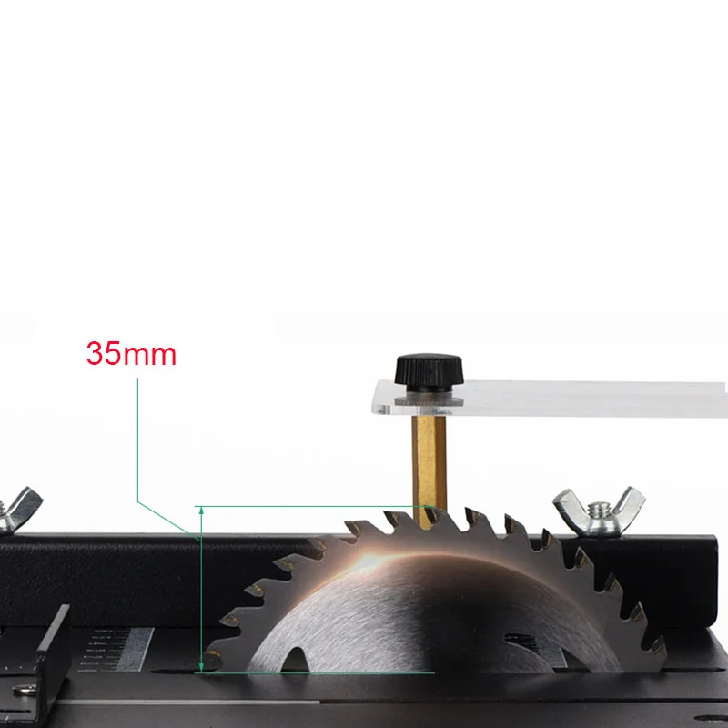 Multifunctional Electric Table Saw Adjustable-Speed Mini Desktop Circular Saw Cutter for Wood Plastic Acrylic Cutting