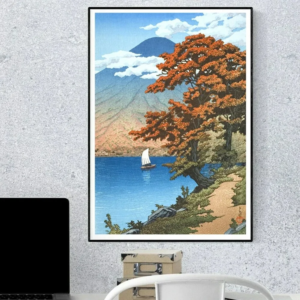 Kawase Hasui Artwork Posters Retro Japanese Landscapes Canvas Painting Wall Art  Picture for Room Office Decoration