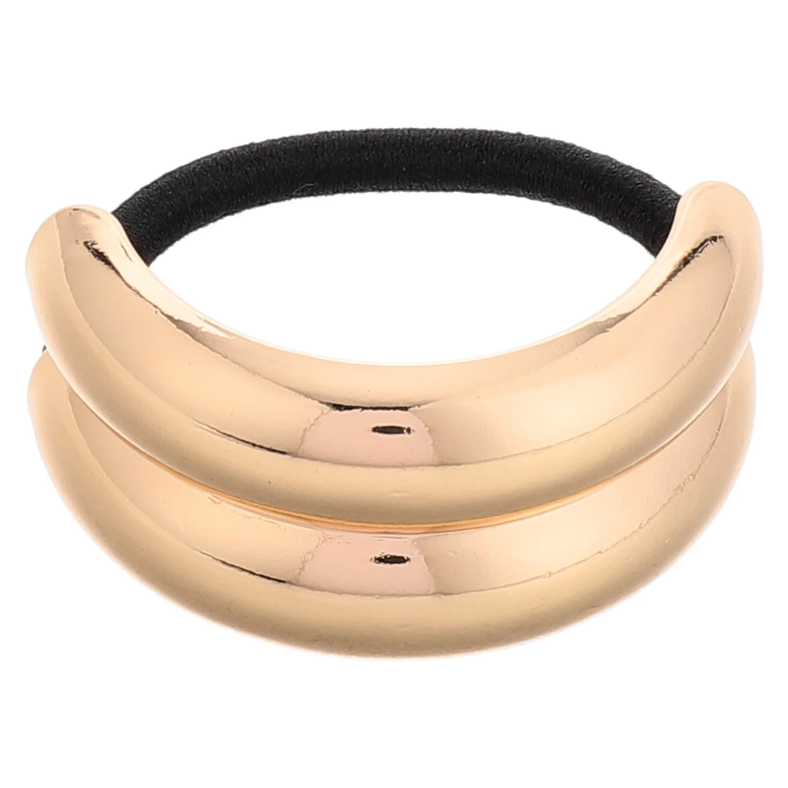 

Elastic Hair Ties Headwear Bands Metal Ponytail Decorative Wraps Golden Holder Accessories Women Hairstyle Tool Geometric
