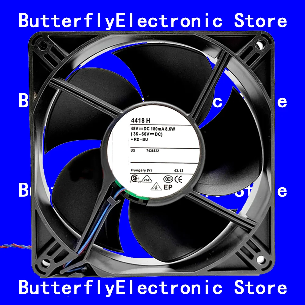 

ORIGINAL NEW 4418H 4418 H 48VDC 180MA 8.6W COOLING FAN 12038 120*120*38mm
