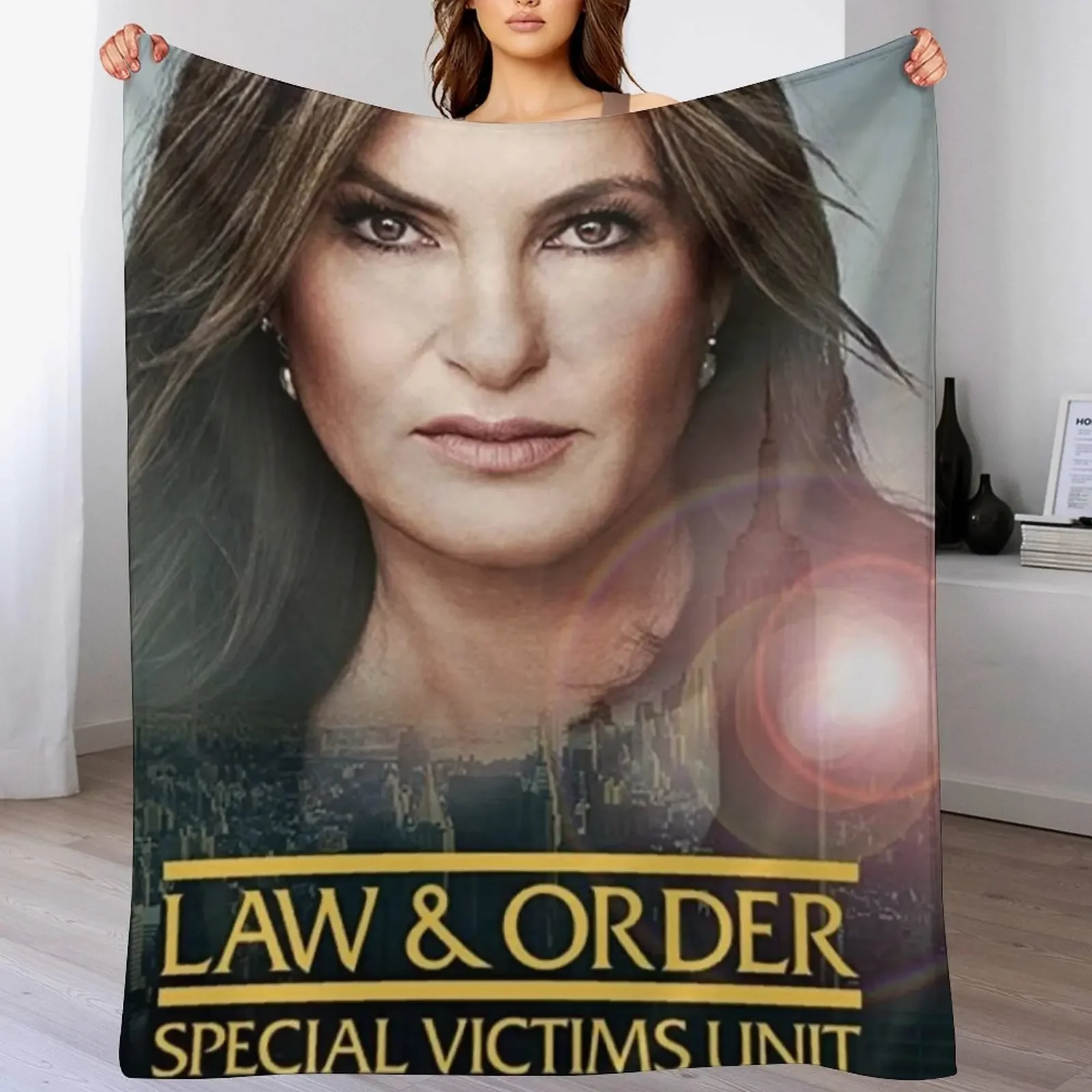 

Law & Order SVU Throw Blanket Plush Fuzzy Cozy Blanket for Couch Sofa