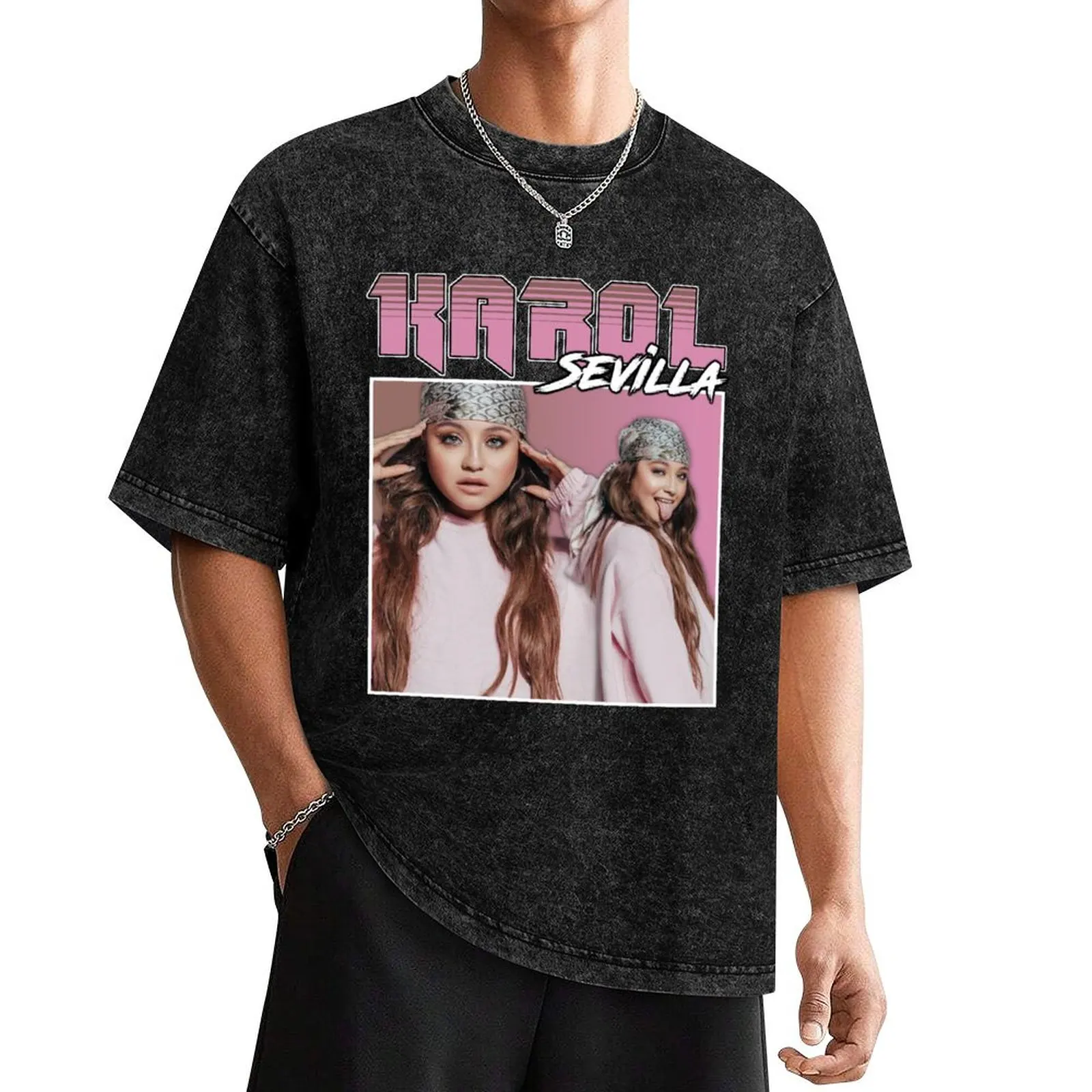 

Karol Sevilla Retro Design T-Shirt vintage anime shirt croswit shirt man mens t shirts pack