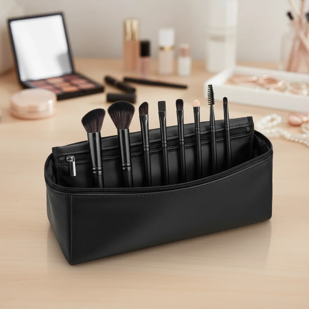 مجموعة فرش مكياج احترافية مكونة من 8 قطع، بودرة أساس صناعية ممتازة، خافي عيوب البشرة، ظلال العيون، مزج أحمر الخدود #2