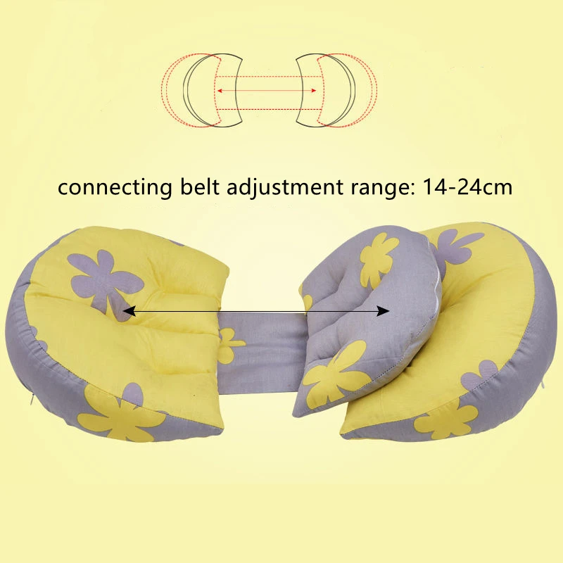 Multifunctional  Adjustable Pregnant Women Side Sleeping Pillow U-shaped Maternity Pillow Detachable And Washable Belly Pillow