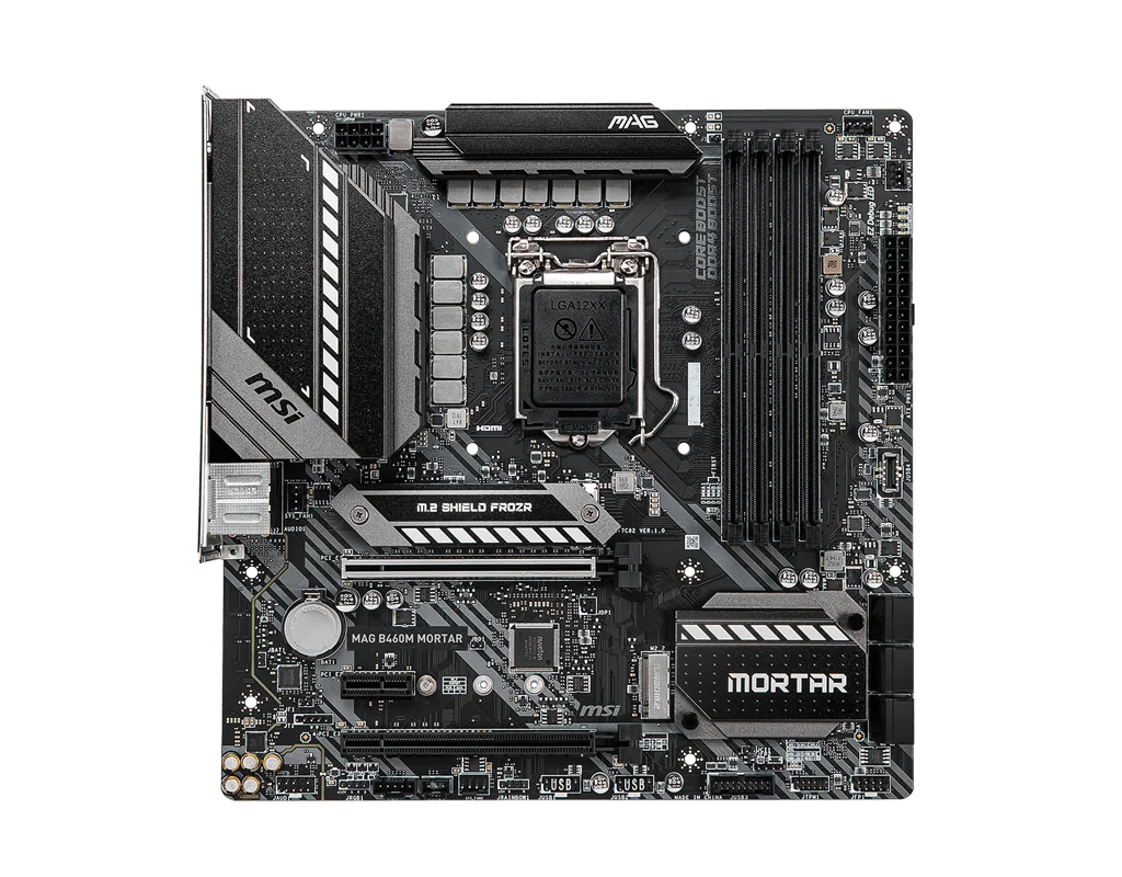 MSI B460M MORTAR Intel B460 اللوحة الأم مايكرو ATX لـ LGA 1200 CPU I5 10400F 10600K I7 10700K i310100 DDR4 M.2