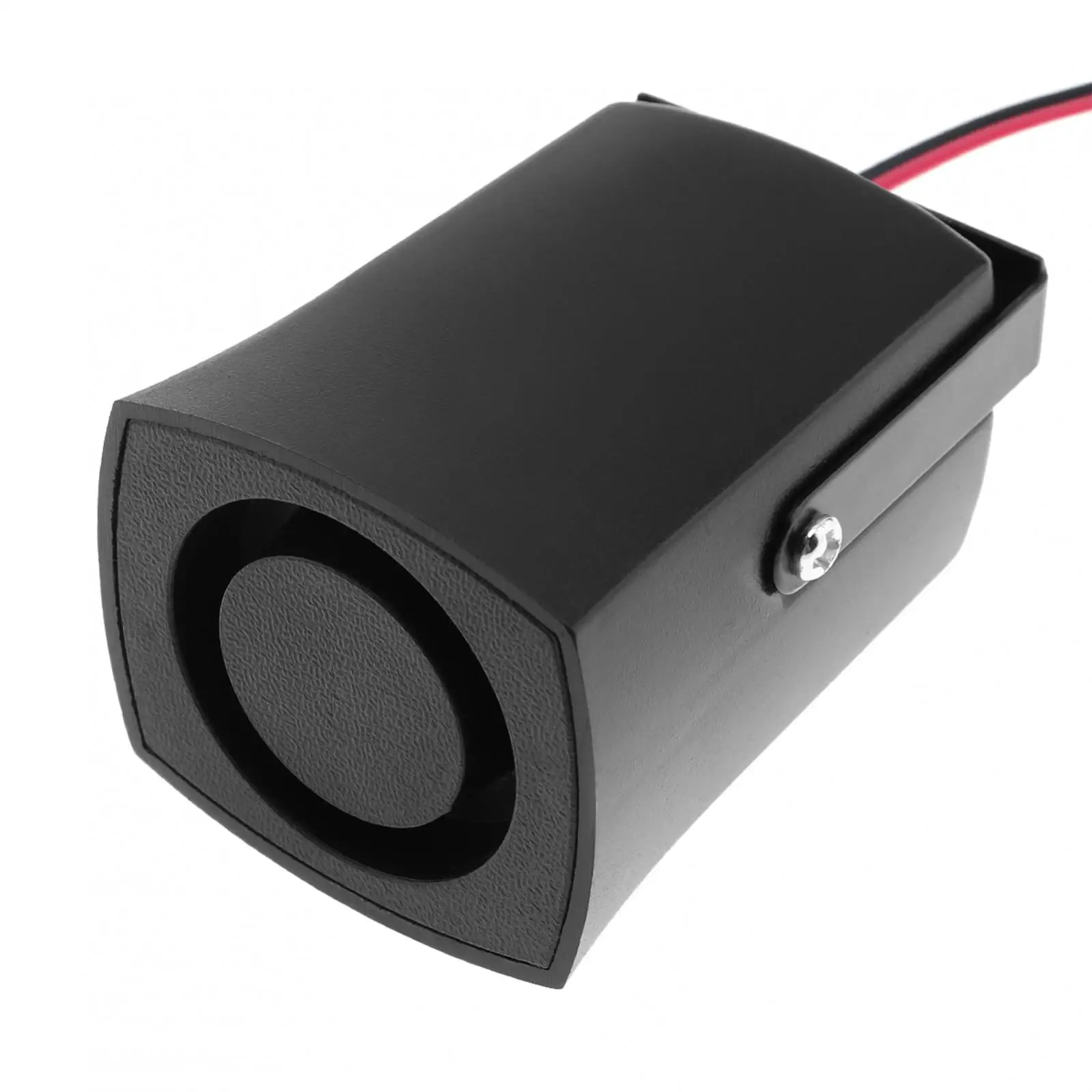 Altavoz de bocina de alarma de respaldo de marcha atrás de 105dB para vehículo de motocicleta, altavoz de alarma de marcha atrás de coche negro