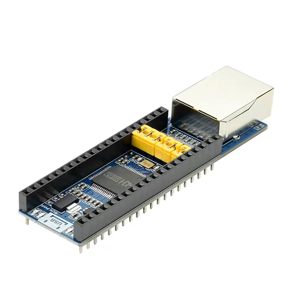 Raspberry Pi Pico Network Serial Port Transparent Expansion Board CH9121 Dual Channel Network Port Module