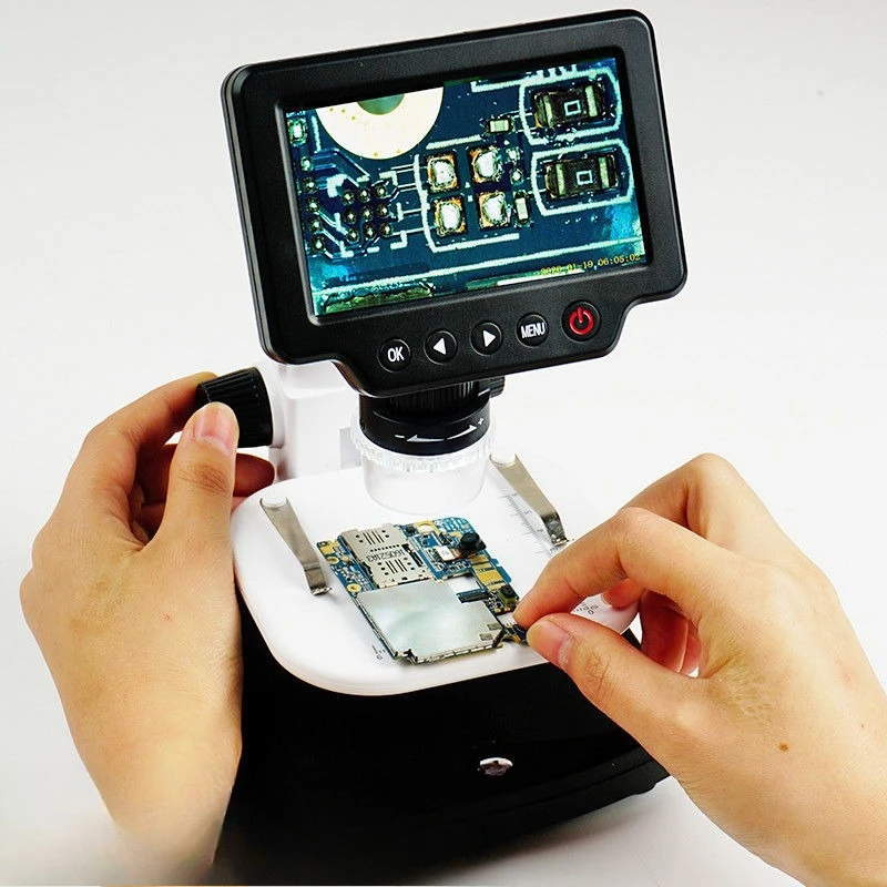 1200 multiple code microscope high definition large screen student, maintenance textile printing inspection