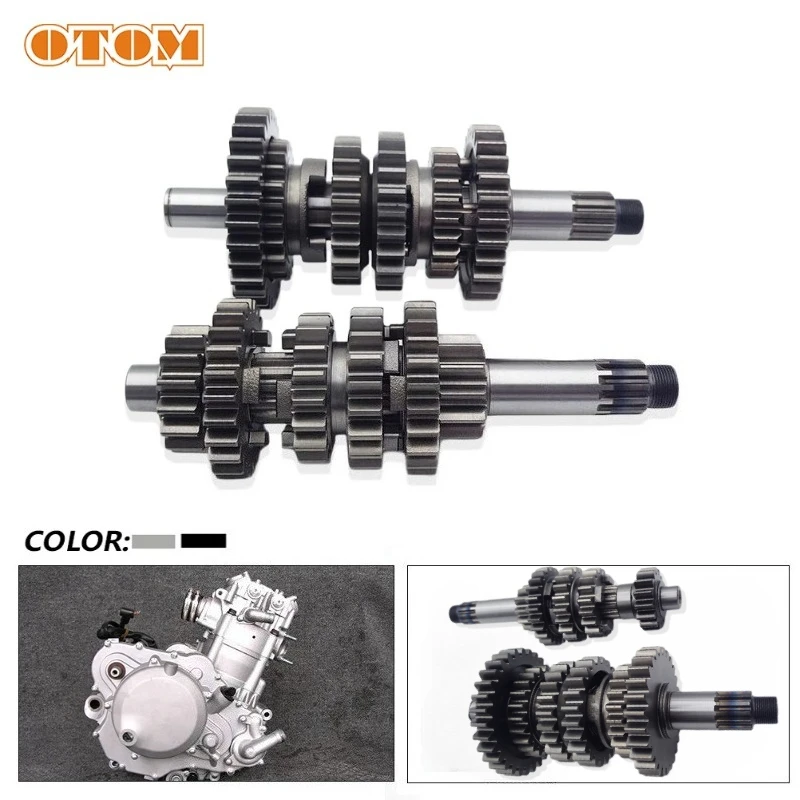 Motorcycle NC250 Main Countershaft Assembly Transmission Gear Box 6 Speed For ZONGSHEN ZS177MM Engine Part KAYO MOTOLAND AVANTIS