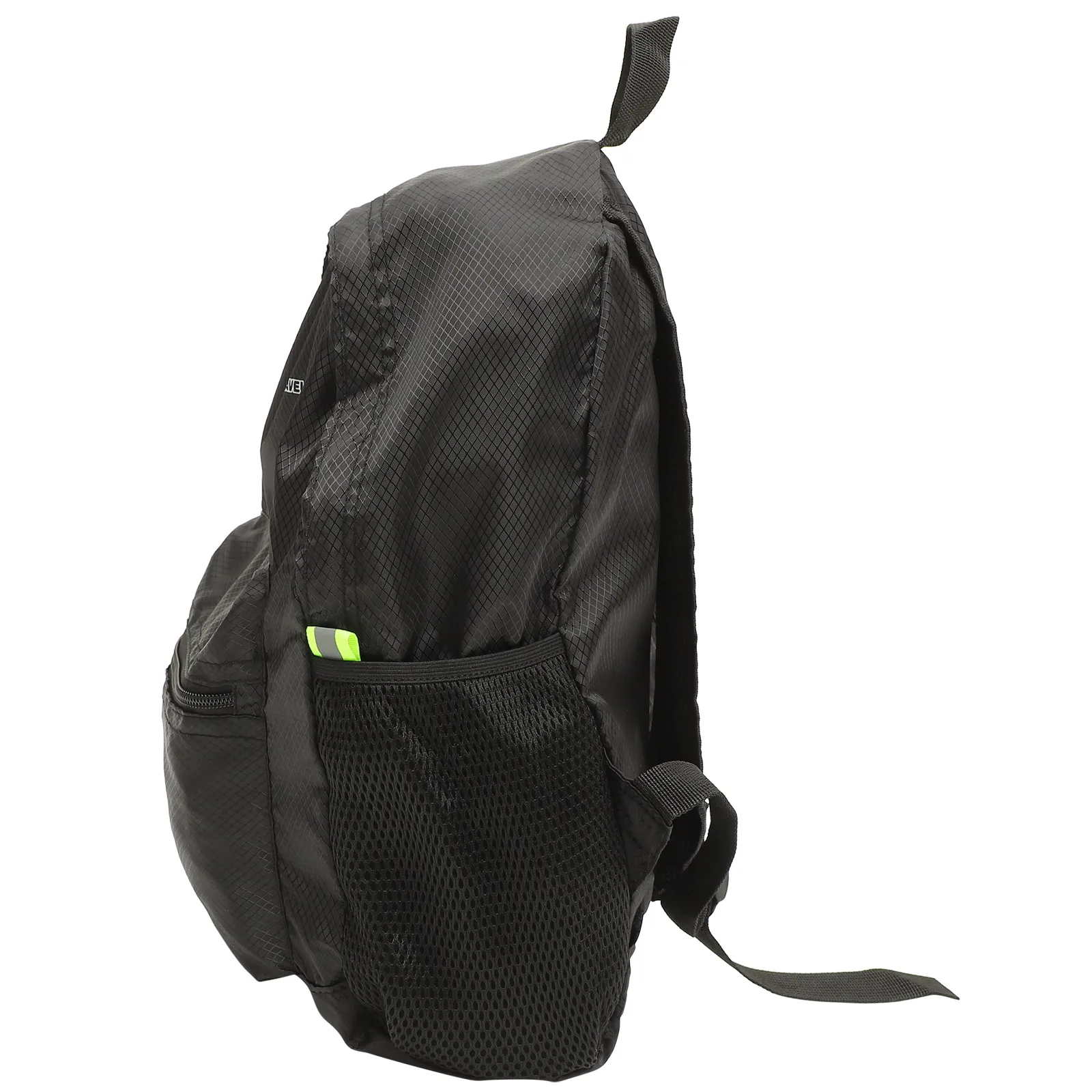 

Foldable Backpack Large Capacity Travel Hiking Bag Lightweight Material Pattern Water Bottle Mesh Pocket
