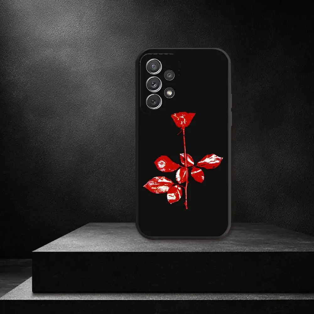 Чехол для телефона Band D-Depeche-ES Mode для Samsung S 25,24,23,22,30,21,10,9,Ultra,Plus,Lite,FE,4,5G, черный мягкий чехол