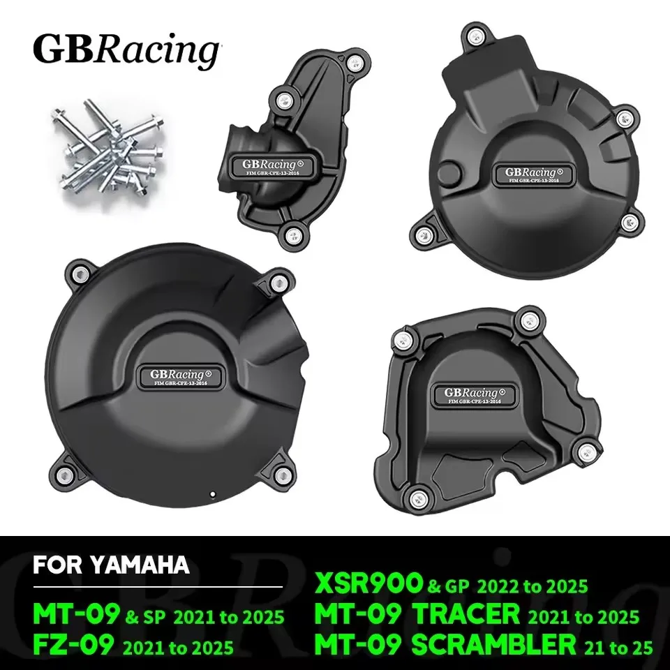 

GB Racing Крышка двигателя MT09 TRACER FZ09 XSR900 2021–1925 для мотоцикла YAMAHA, защитная крышка сцепления генератора переменного тока, аксессуары